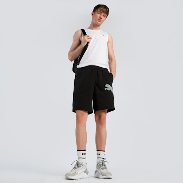 Train All Day Big Logo Men's Training 8" Knit Shorts, PUMA Black, extralarge-IND